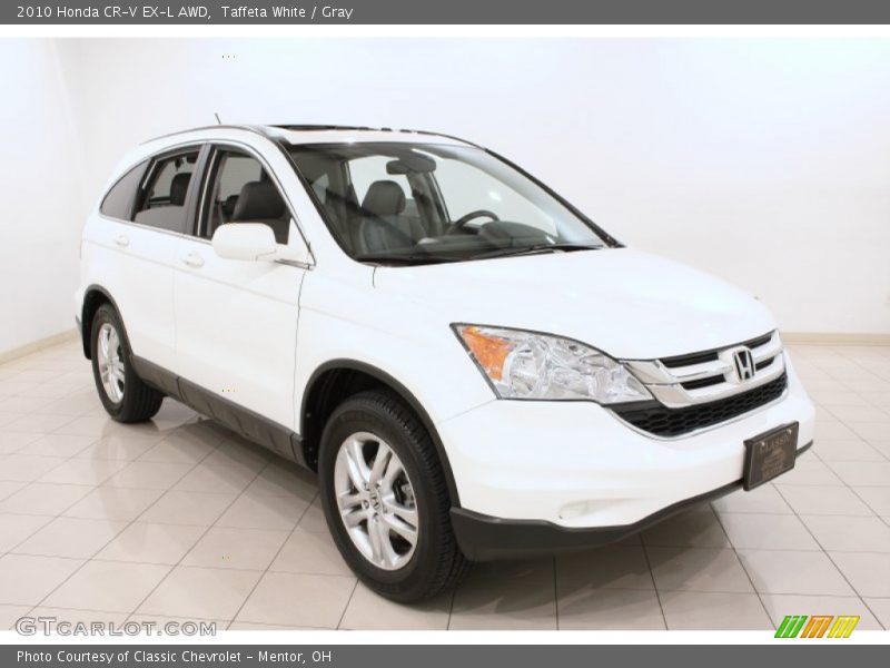 Taffeta White / Gray 2010 Honda CR-V EX-L AWD