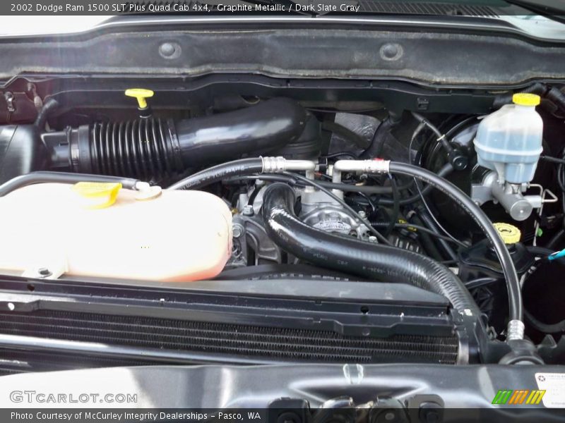 Graphite Metallic / Dark Slate Gray 2002 Dodge Ram 1500 SLT Plus Quad Cab 4x4