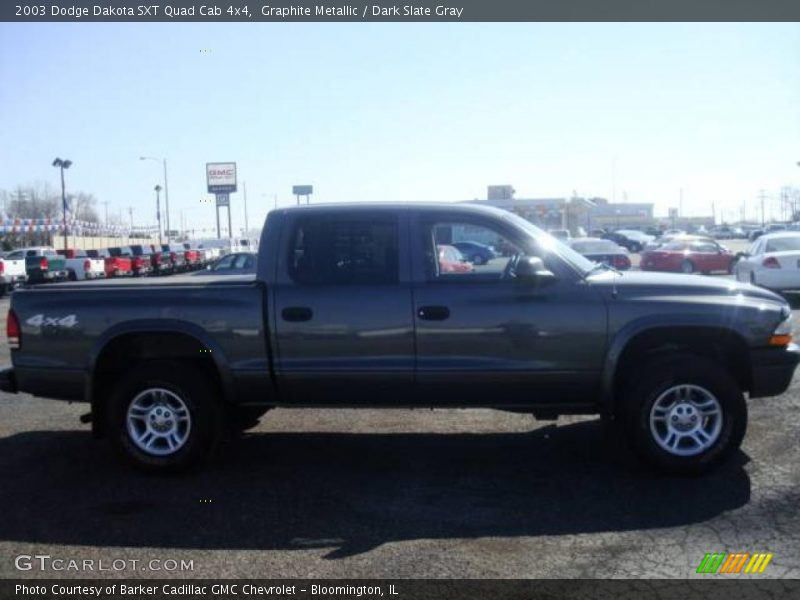 Graphite Metallic / Dark Slate Gray 2003 Dodge Dakota SXT Quad Cab 4x4