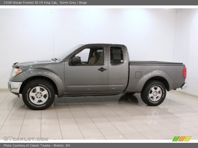 Storm Grey / Beige 2008 Nissan Frontier SE V6 King Cab