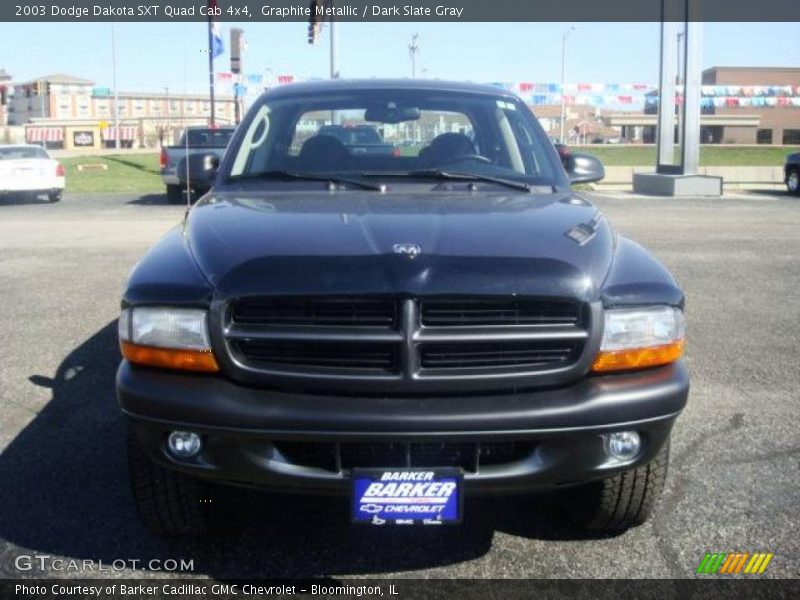 Graphite Metallic / Dark Slate Gray 2003 Dodge Dakota SXT Quad Cab 4x4