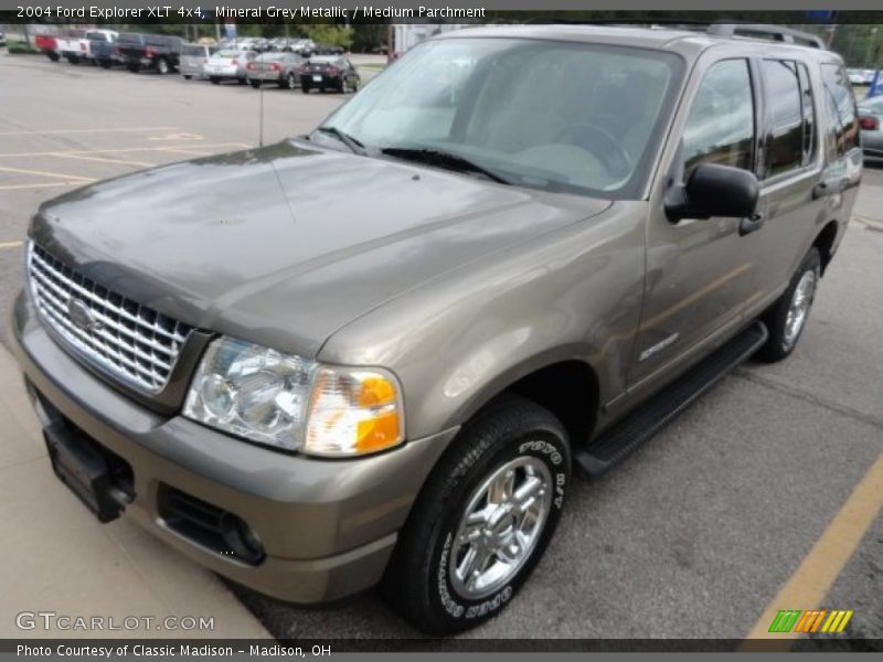 Mineral Grey Metallic / Medium Parchment 2004 Ford Explorer XLT 4x4