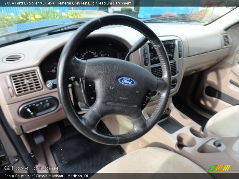Mineral Grey Metallic / Medium Parchment 2004 Ford Explorer XLT 4x4