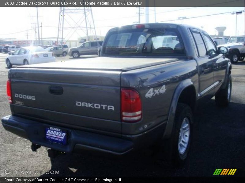 Graphite Metallic / Dark Slate Gray 2003 Dodge Dakota SXT Quad Cab 4x4