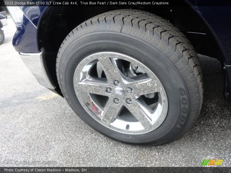 True Blue Pearl / Dark Slate Gray/Medium Graystone 2012 Dodge Ram 1500 SLT Crew Cab 4x4