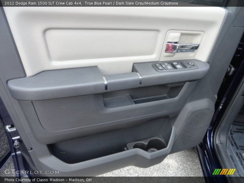 True Blue Pearl / Dark Slate Gray/Medium Graystone 2012 Dodge Ram 1500 SLT Crew Cab 4x4