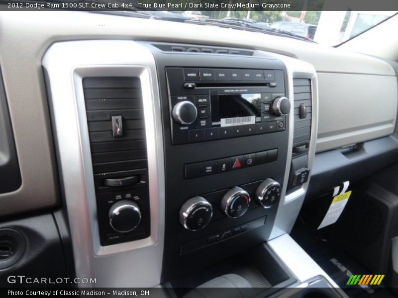 True Blue Pearl / Dark Slate Gray/Medium Graystone 2012 Dodge Ram 1500 SLT Crew Cab 4x4