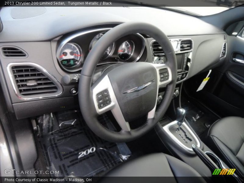 Tungsten Metallic / Black 2013 Chrysler 200 Limited Sedan