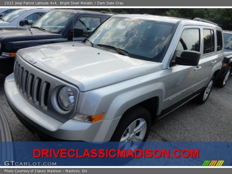 Bright Silver Metallic / Dark Slate Gray 2013 Jeep Patriot Latitude 4x4