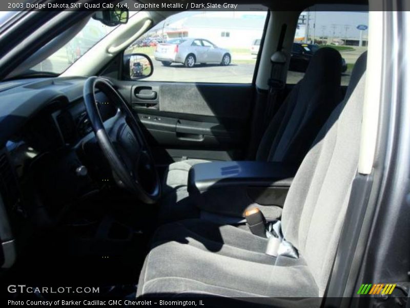 Graphite Metallic / Dark Slate Gray 2003 Dodge Dakota SXT Quad Cab 4x4