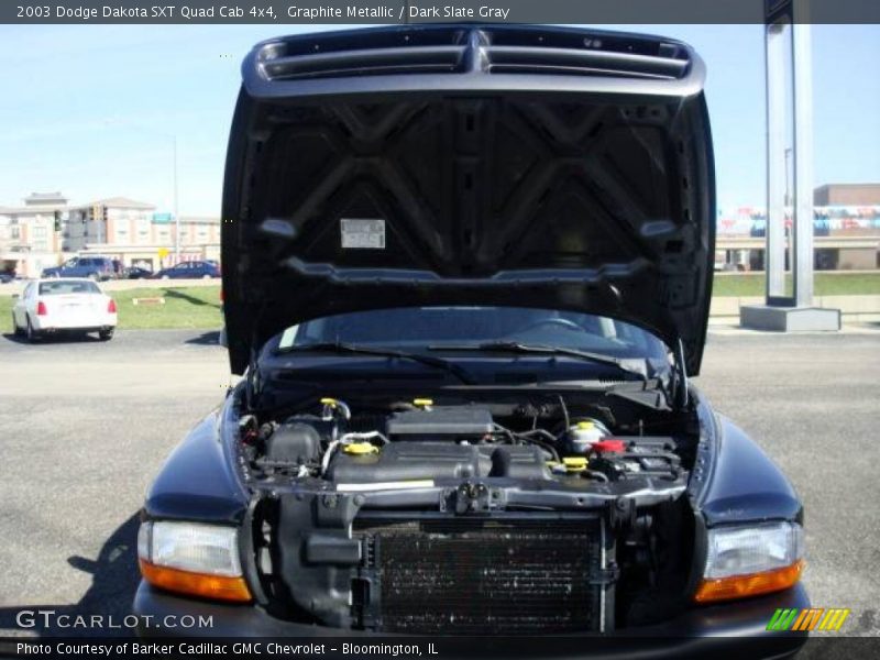Graphite Metallic / Dark Slate Gray 2003 Dodge Dakota SXT Quad Cab 4x4