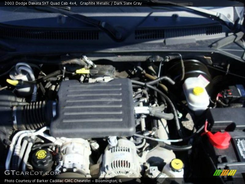 Graphite Metallic / Dark Slate Gray 2003 Dodge Dakota SXT Quad Cab 4x4