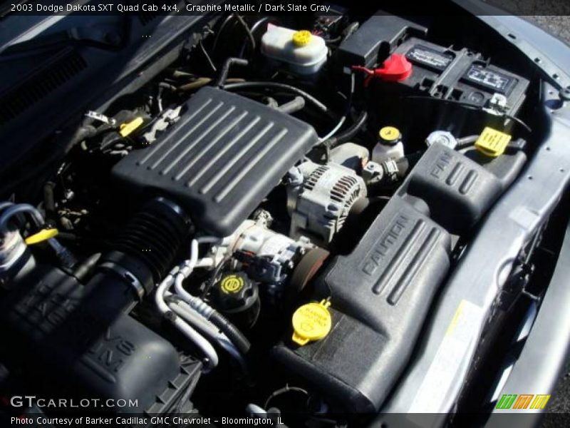 Graphite Metallic / Dark Slate Gray 2003 Dodge Dakota SXT Quad Cab 4x4