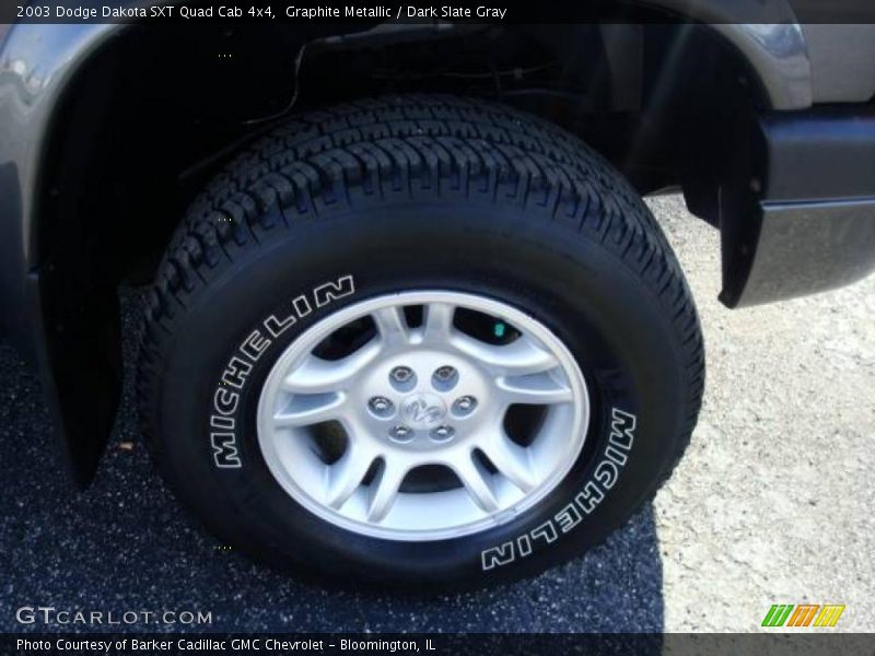 Graphite Metallic / Dark Slate Gray 2003 Dodge Dakota SXT Quad Cab 4x4