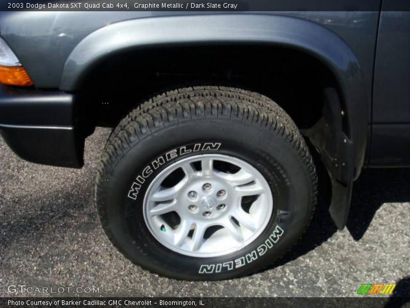 Graphite Metallic / Dark Slate Gray 2003 Dodge Dakota SXT Quad Cab 4x4