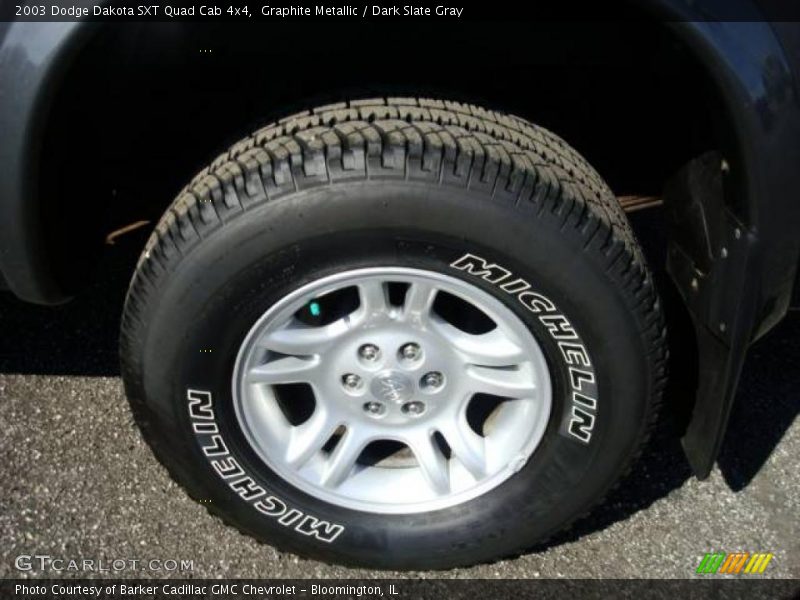 Graphite Metallic / Dark Slate Gray 2003 Dodge Dakota SXT Quad Cab 4x4