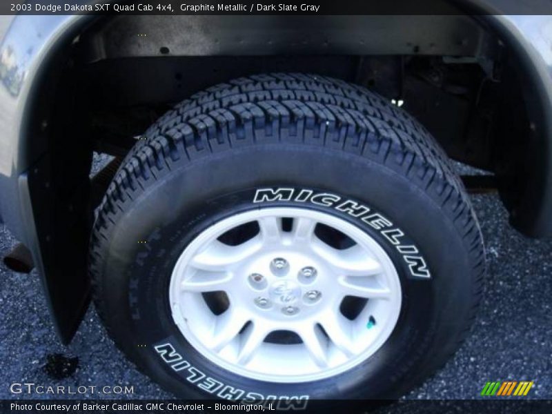 Graphite Metallic / Dark Slate Gray 2003 Dodge Dakota SXT Quad Cab 4x4
