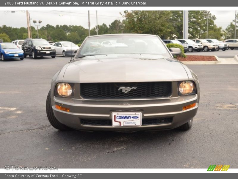 Mineral Grey Metallic / Dark Charcoal 2005 Ford Mustang V6 Deluxe Convertible