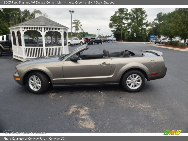 Mineral Grey Metallic / Dark Charcoal 2005 Ford Mustang V6 Deluxe Convertible