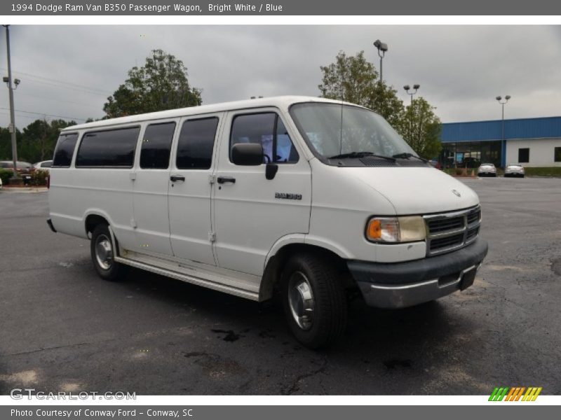 Front 3/4 View of 1994 Ram Van B350 Passenger Wagon