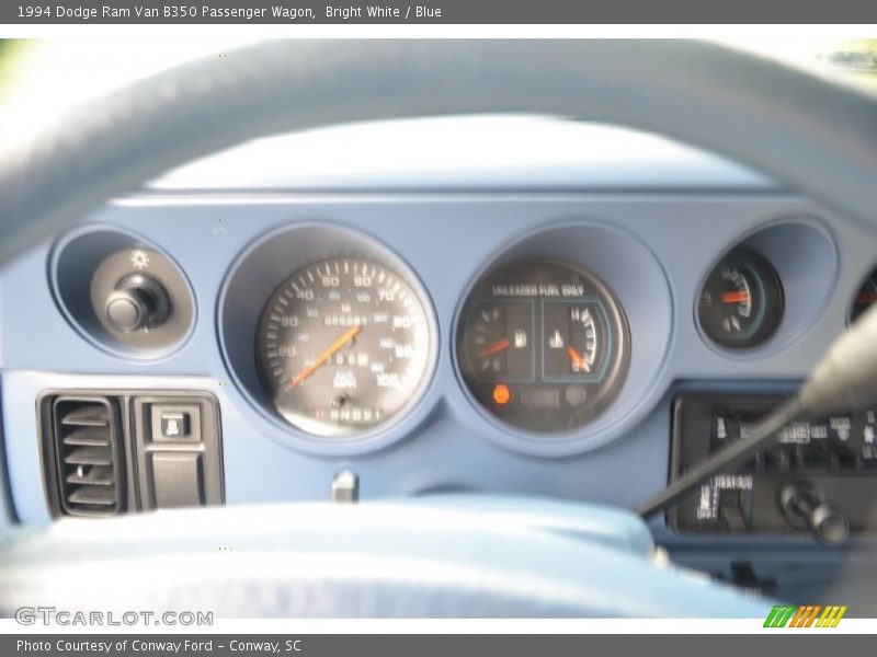  1994 Ram Van B350 Passenger Wagon B350 Passenger Wagon Gauges