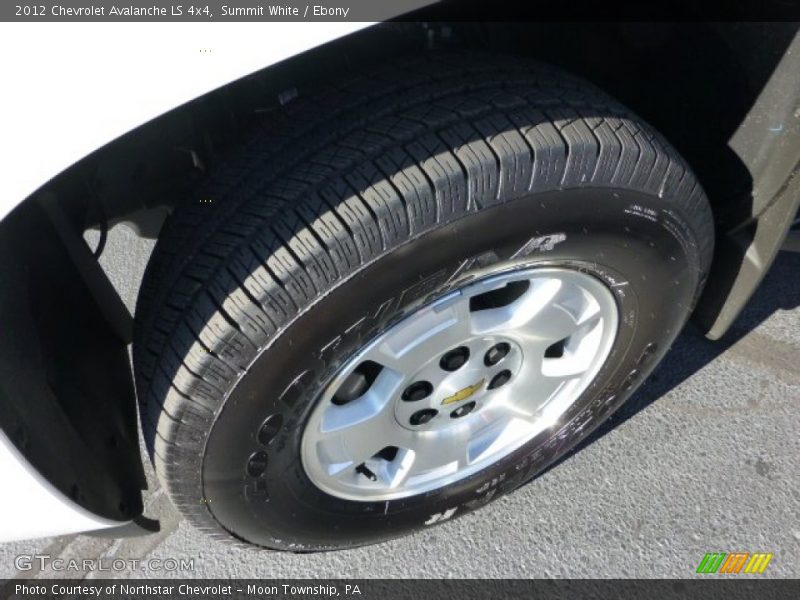 Summit White / Ebony 2012 Chevrolet Avalanche LS 4x4