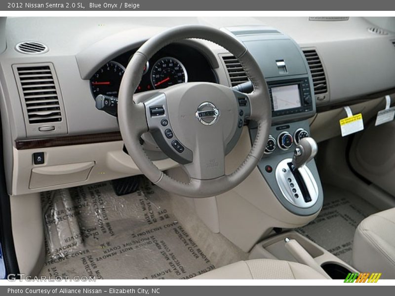  2012 Sentra 2.0 SL Beige Interior