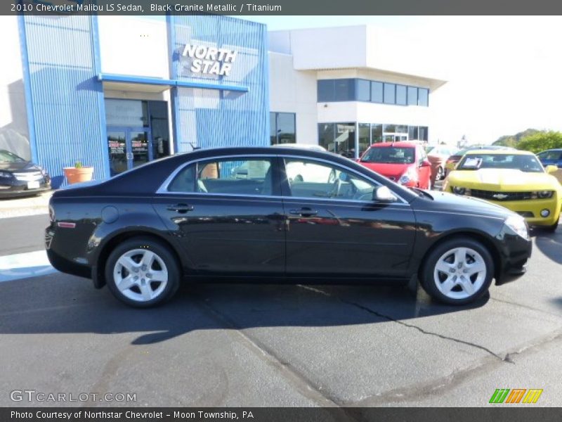 Black Granite Metallic / Titanium 2010 Chevrolet Malibu LS Sedan