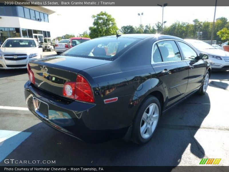 Black Granite Metallic / Titanium 2010 Chevrolet Malibu LS Sedan