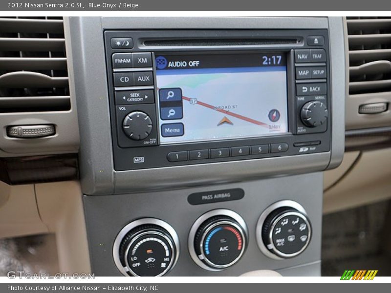 Navigation of 2012 Sentra 2.0 SL