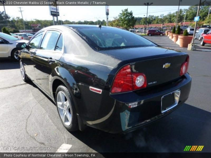 Black Granite Metallic / Titanium 2010 Chevrolet Malibu LS Sedan