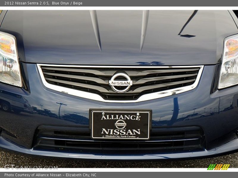 Blue Onyx / Beige 2012 Nissan Sentra 2.0 S