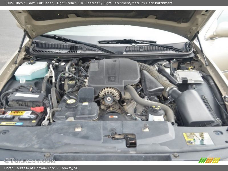 Light French Silk Clearcoat / Light Parchment/Medium Dark Parchment 2005 Lincoln Town Car Sedan