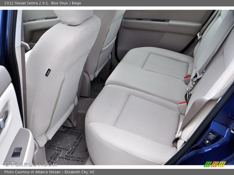 Rear Seat of 2012 Sentra 2.0 S