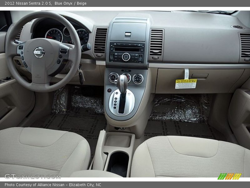 Dashboard of 2012 Sentra 2.0 S