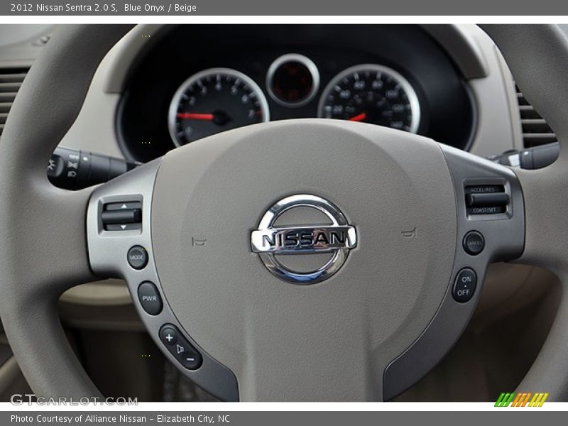 Blue Onyx / Beige 2012 Nissan Sentra 2.0 S