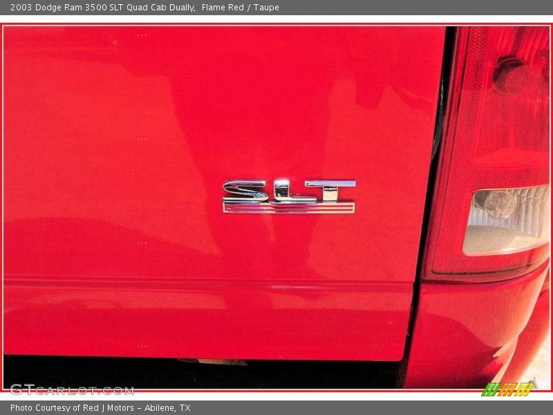Flame Red / Taupe 2003 Dodge Ram 3500 SLT Quad Cab Dually