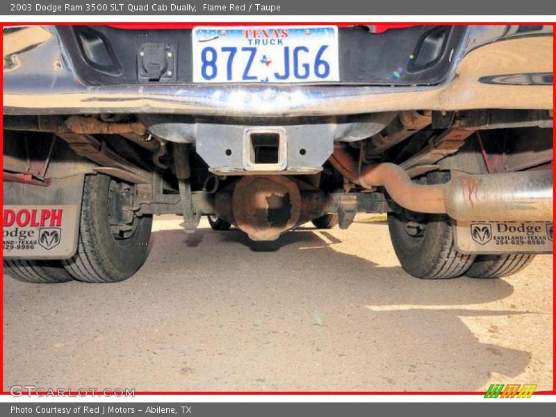 Flame Red / Taupe 2003 Dodge Ram 3500 SLT Quad Cab Dually