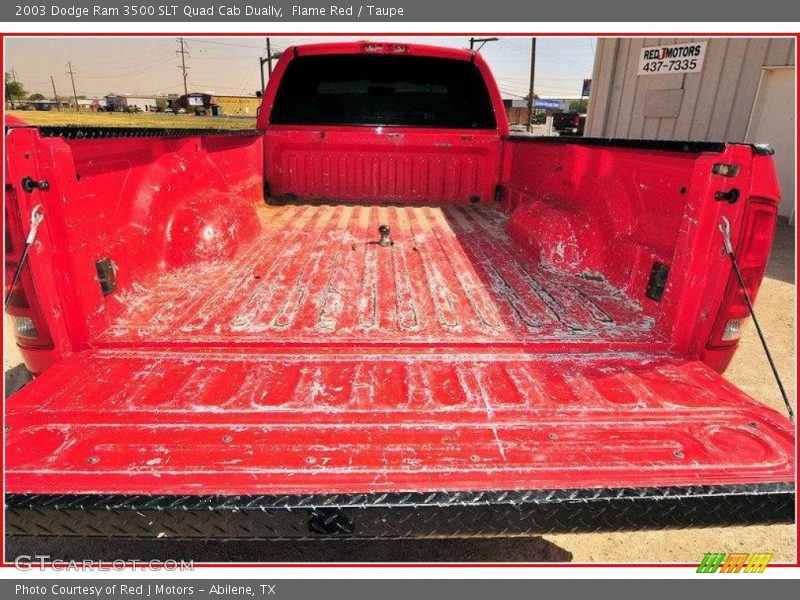 Flame Red / Taupe 2003 Dodge Ram 3500 SLT Quad Cab Dually