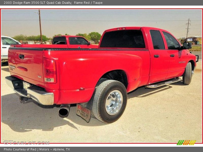 Flame Red / Taupe 2003 Dodge Ram 3500 SLT Quad Cab Dually