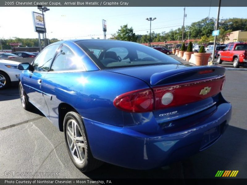 Arrival Blue Metallic / Graphite Gray 2005 Chevrolet Cavalier Coupe