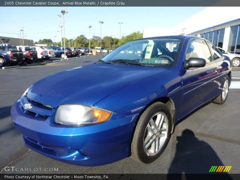 Arrival Blue Metallic / Graphite Gray 2005 Chevrolet Cavalier Coupe