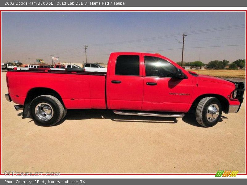 Flame Red / Taupe 2003 Dodge Ram 3500 SLT Quad Cab Dually