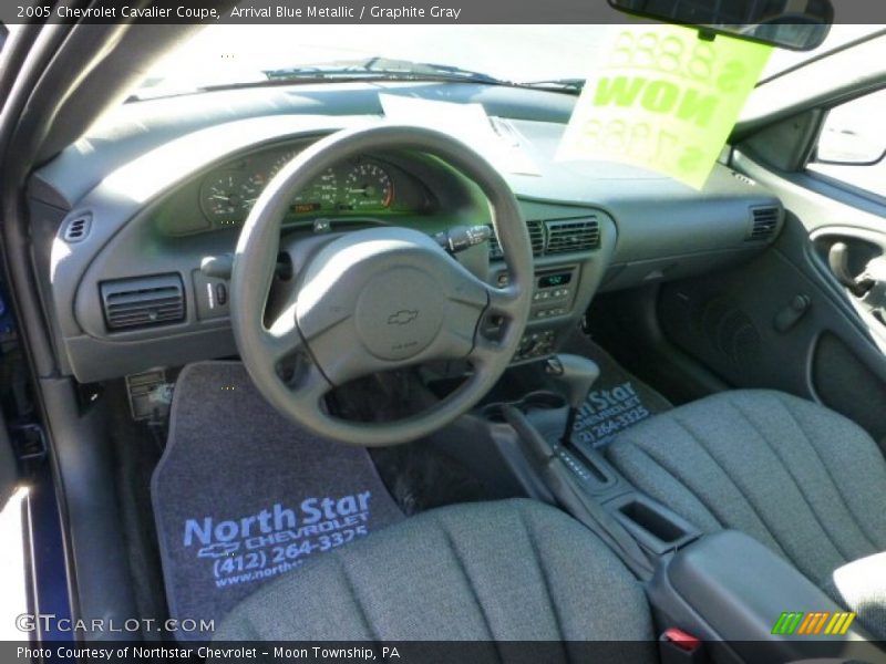 Arrival Blue Metallic / Graphite Gray 2005 Chevrolet Cavalier Coupe