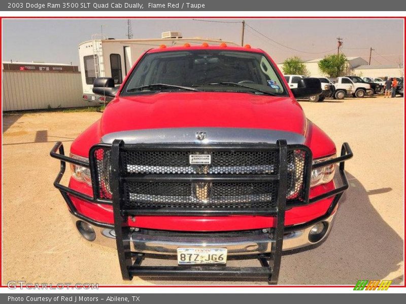Flame Red / Taupe 2003 Dodge Ram 3500 SLT Quad Cab Dually