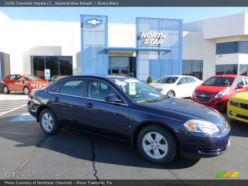 Imperial Blue Metallic / Ebony Black 2008 Chevrolet Impala LT