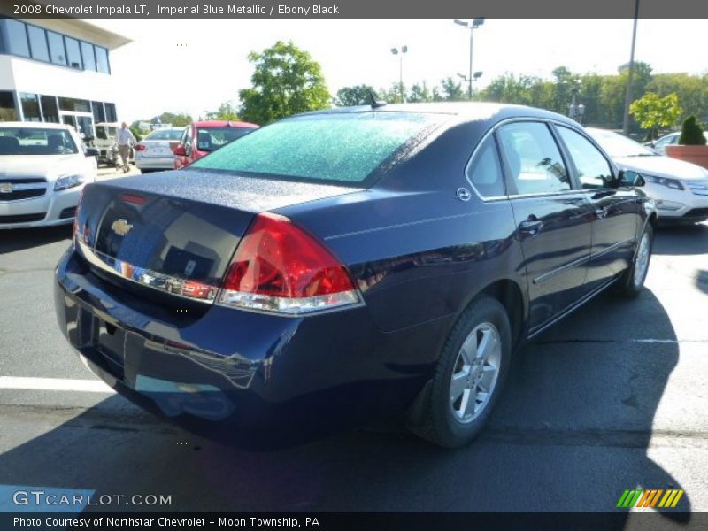 Imperial Blue Metallic / Ebony Black 2008 Chevrolet Impala LT