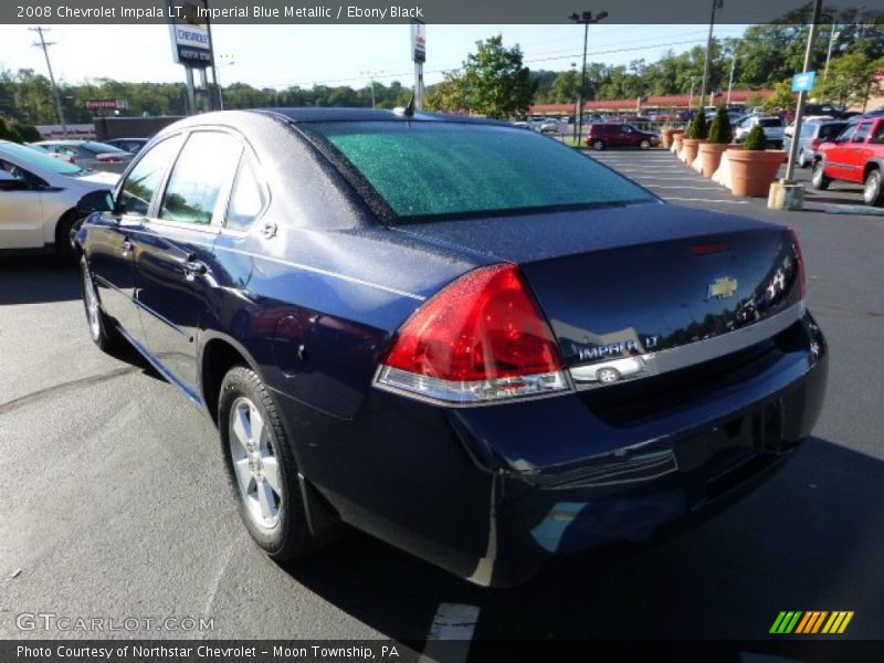 Imperial Blue Metallic / Ebony Black 2008 Chevrolet Impala LT