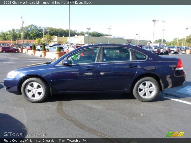 Imperial Blue Metallic / Ebony Black 2008 Chevrolet Impala LT