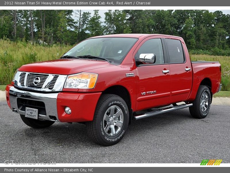 Front 3/4 View of 2012 Titan SV Heavy Metal Chrome Edition Crew Cab 4x4
